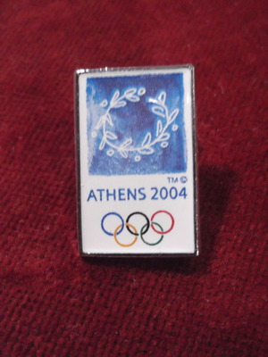 Olympic Games Athens 2004 Pin like new, Kotinos and Olympic Rings