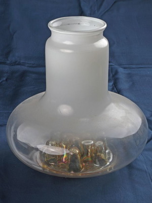 Replacement lamp glass 6.5Φ new, height 19 cm