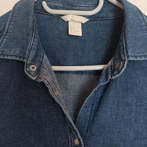 Denim blue shirt H&M size XXL with large fit, like new