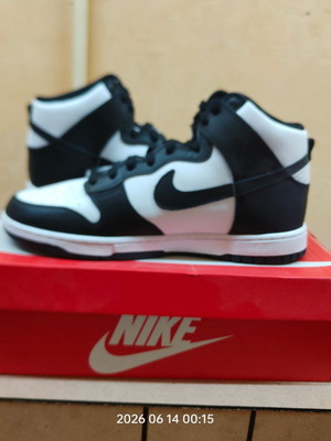 Nike Dunk High size 44.5 new, white black university red
