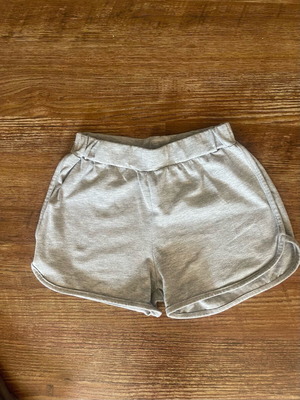 Girls' shorts size 140 cm used, gray, 10 years