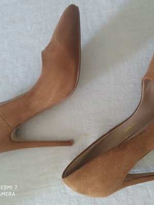Pink Woman Pumps Size 38 like new, brown, 11 cm heel