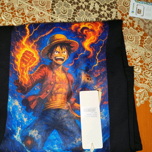 T-shirt black new with One Piece theme, size XL