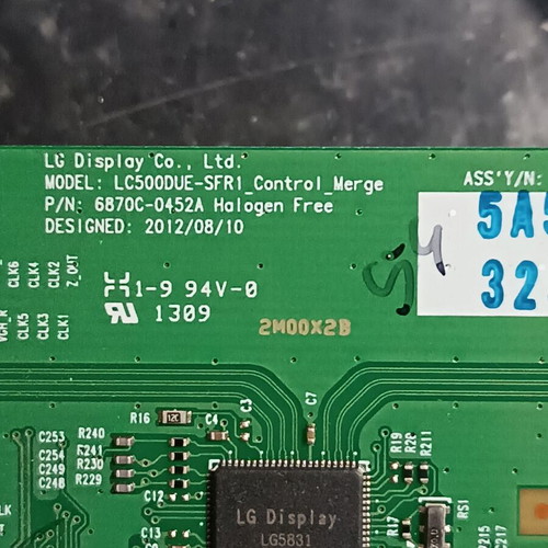 T-COIN LC500DUE-SFR1 used, T-Coin for TV