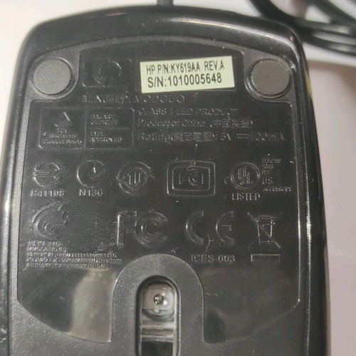 HP wired mouse used in excellent condition