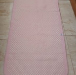 Pink bathroom rug, 100% cotton, German origin