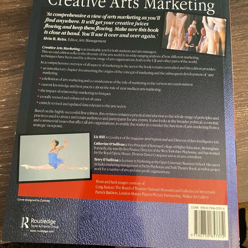 Creative Arts Marketing book like new, English