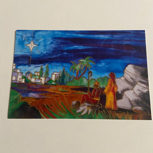 Christmas cards new, 8 designs painted with mouth
