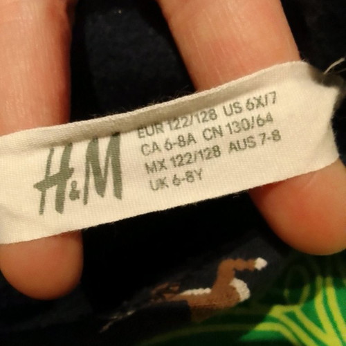 Christmas sweatshirt H&M unisex used, multicolor 122/128