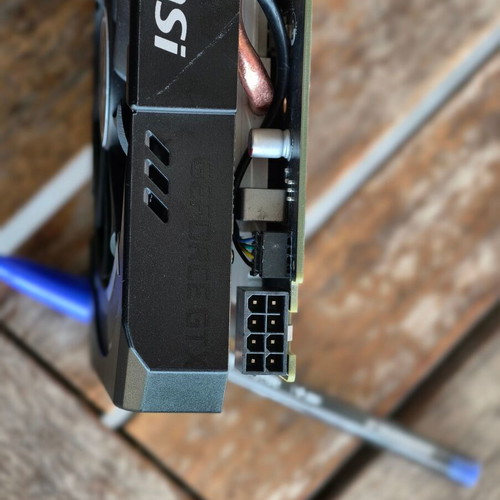 MSI GTX 1660 SUPER AERO ITX OC graphics card used, compact design