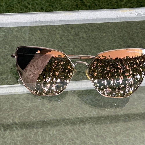 AX Armani Exchange rose gold sunglasses for women