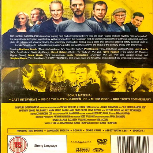 The Hatton Garden Job DVD new, action movie