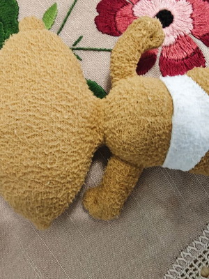 Babyderm plush doll used, vintage decade