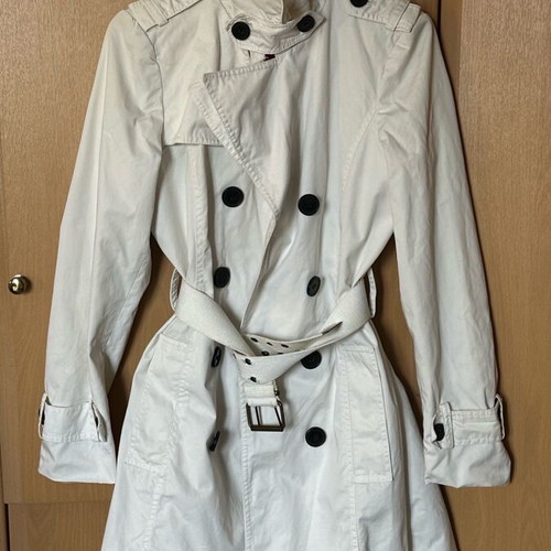 Zara coat S like new, black and white, cotton