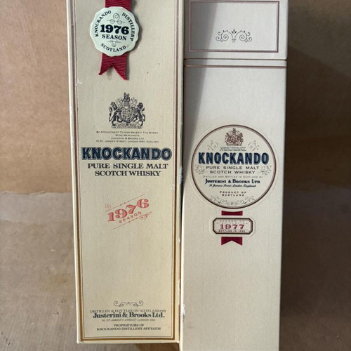 Knockando whisky pack of 2 bottles new