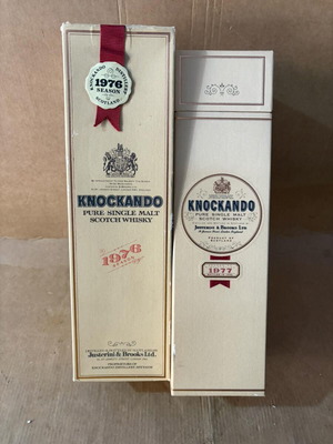 Knockando whisky pack of 2 bottles new