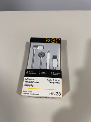 NSP HN28 Stereo HandsFree Earbuds with Microphone and Type C Port new