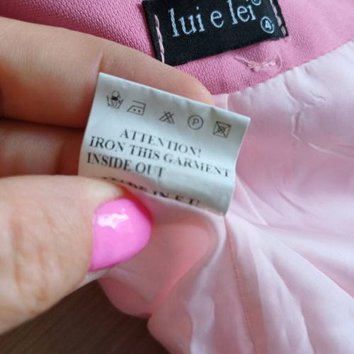 Lui E Lei skirt pink like new, size L