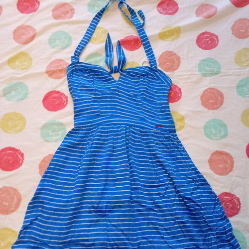 Attrattivo dress size M used, backless, blue