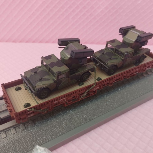 Roco HO Scale Wagons like new for two-rail system, military transport