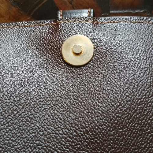 Trussardi vintage crossbody bag used, brown with flap