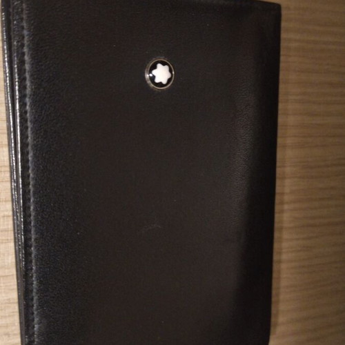 Montblanc Meisterstuck Business Card Holder leather black like new