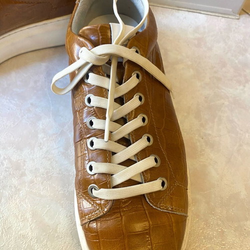 Tamaris leather shoes like new, size 39, white and brown