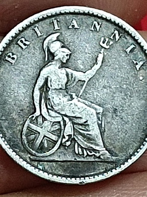 Silver 30 Lepta Ionian State coin 1848