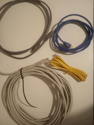 Lan cables like new, various lengths
