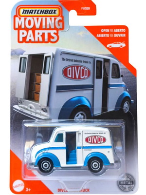 Matchbox Divco Milk Truck 1:64 Moving Parts Series new