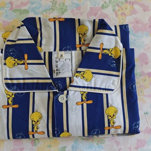 Warner Bros. Vintage 2001 Looney Tunes Cotton Shirt Pajama Brand New