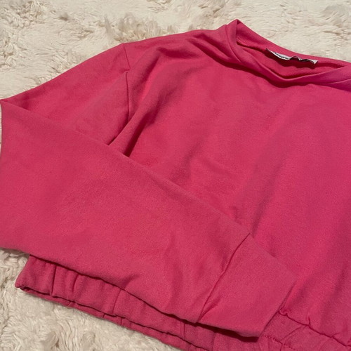 Morena Spain cropped blouse new, pink, size XS