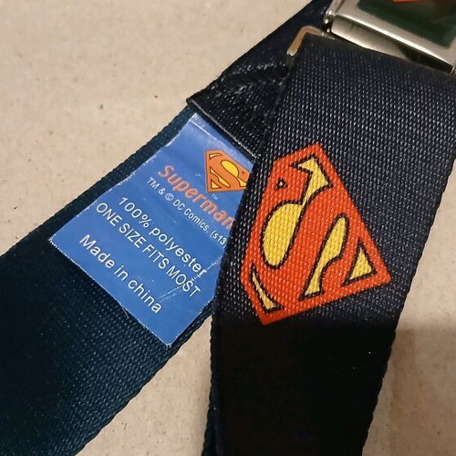 Superman seat belt in like new condition