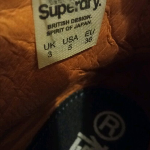 Superdry leather boots size 36 like new, yellow