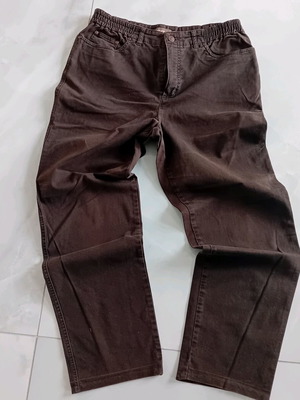 Ascari straight-leg pants like new, brown, size L