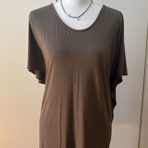 MYTIFFANY dress size M, like new, viscose, brown oil color