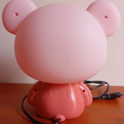 Pink Koala Lamp with Glasses like new
