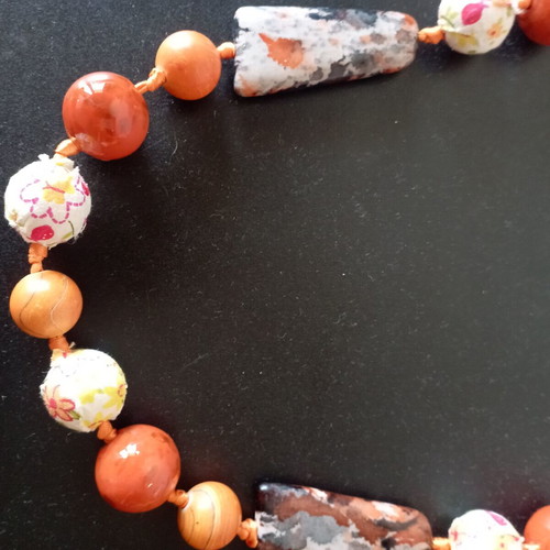Necklace new in orange shades