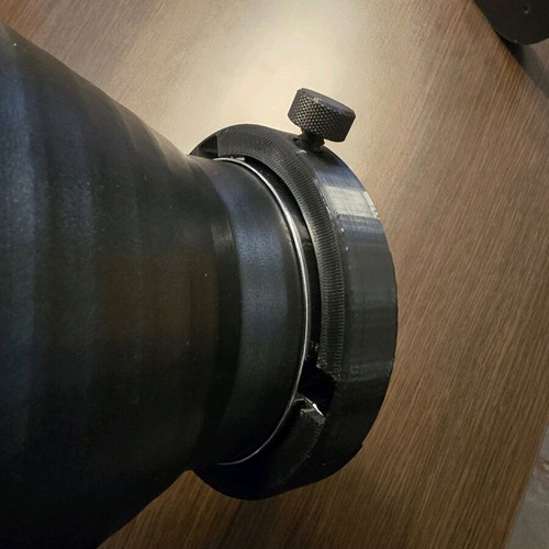 Bowens mount 3d printed used, approximately 12cm diameter