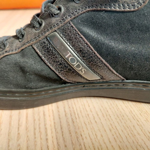 Tod's men's boots used, brown, made in Italy