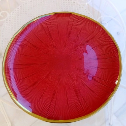 Serving Platter new in red color