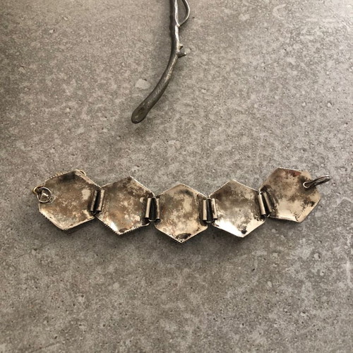 Vintage bracelet used, silver color
