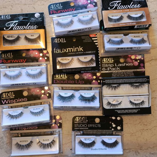 Eyelashes new, various sizes and types
