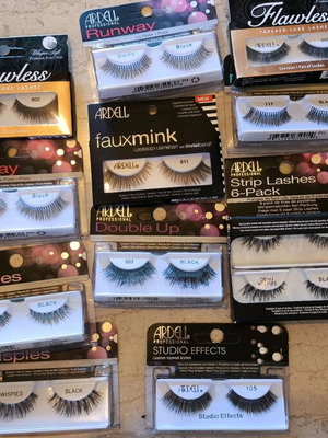 Eyelashes new, various sizes and types