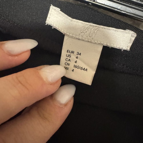H&M fitted pants like new, black, size XS