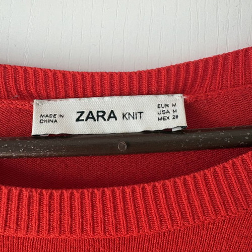 Zara women's blouse red size M like new