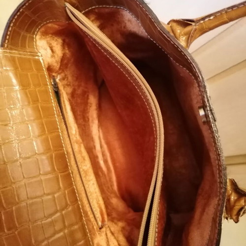 Handmade leather bag brown like new
