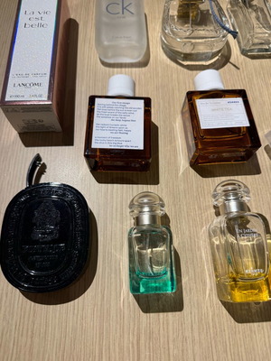 Perfume bottles used, assorted collection
