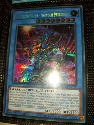 Black Luster Soldier - Legendary Swordsman Secret Rare like new