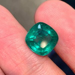 Natural Emerald 5.03ct Cushion Cut like new